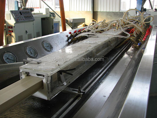 Door Panel Extrusion Line Suitable for 1220-2050mm Product Width and 380V Voltage
